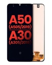Bloc écran OLED sans châssis - avec capteur d'empreintes digitales - pour SAMSUNG A50 - A30 - A50S - Aftermarket Plus - Toutes couleurs