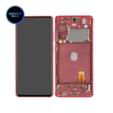 Bloc écran OLED pour SAMSUNG S20 FE 5G G781F - SERVICE PACK - Rouge