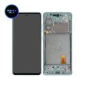 Bloc écran OLED avec châssis pour SAMSUNG S20 FE 4G et 5G - SERVICE PACK - Vert menthe