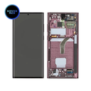 Bloc écran OLED pour SAMSUNG S22 Ultra - S908 - SERVICE PACK - Bordeaux