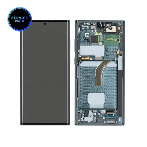 [GH82-27488D] Bloc écran OLED pour SAMSUNG S22 Ultra - S908 - SERVICE PACK - Vert