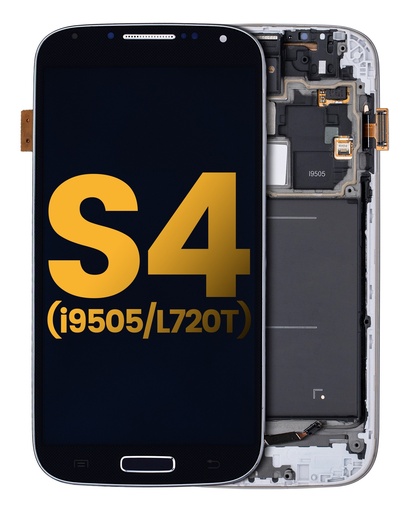 Bloc écran OLED avec chassis pour SAMSUNG S4 - I9505 - L720T - Reconditionné - Noir