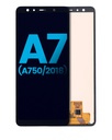 Bloc écran LCD sans châssis compatible SAMSUNG A7 2018 - A750 - Aftermarket