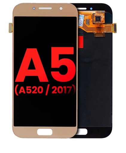 Bloc écran OLED sans châssis pour SAMSUNG A5 - A520 2017 - Aftermarket Plus - Or