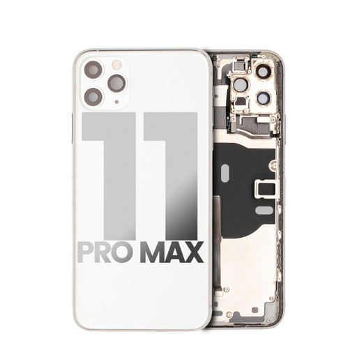 [107082009886] Châssis avec nappes pour iPhone 11 Pro Max - Grade A (Avec logo) - Argent