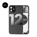 Châssis avec nappes pour iPhone 12 - Grade A - avec logo - Version US - Noir Minuit - original occasion