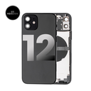 Châssis avec nappes pour iPhone 12 - Grade A - avec logo - Version US - Noir Minuit