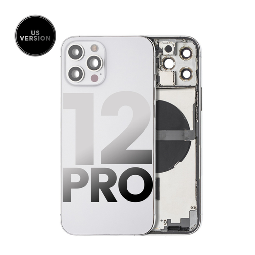 Chassis avec nappes pour iPhone 12 Pro - Grade A - avec logo - Version US - Argent - original occasion