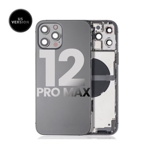 Châssis avec nappes pour iPhone 12 Pro Max - Grade A - avec logo - Version US - Graphite - original occasion