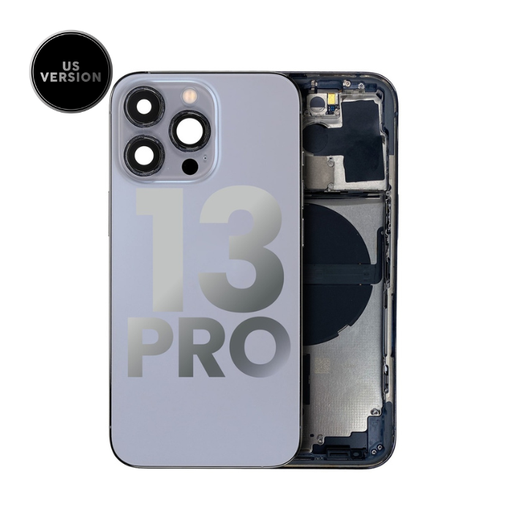 Châssis avec nappes pour iPhone 13 Pro - Grade A - avec logo - Version US - Bleu Alpin - original occasion