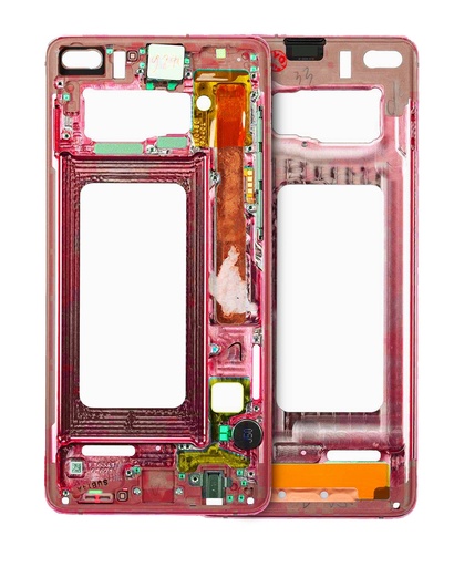 Châssis central pour SAMSUNG S10 - Cardinal Red