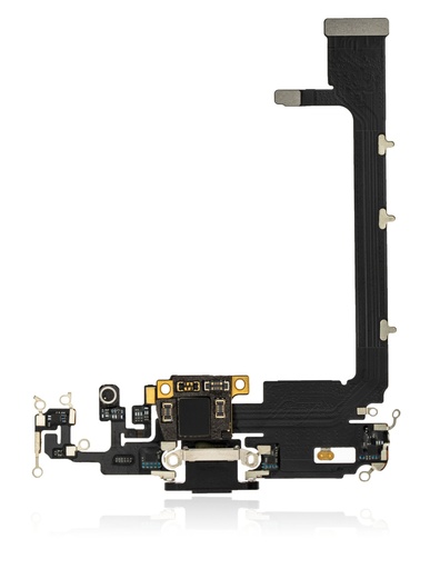 [107082069255] Connecteur de charge compatible iPhone 11 Pro Max - AM Plus - Gris Sidéral