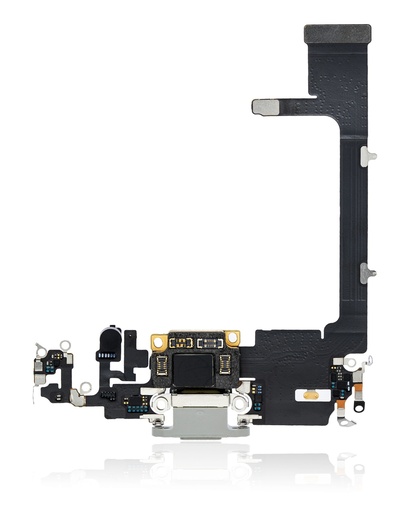 Connecteur de charge avec nappe pour iPhone 11 Pro - Premium - Argent