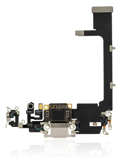 Connecteur de charge pour iPhone 11 Pro - Aftermarket Plus - Argent