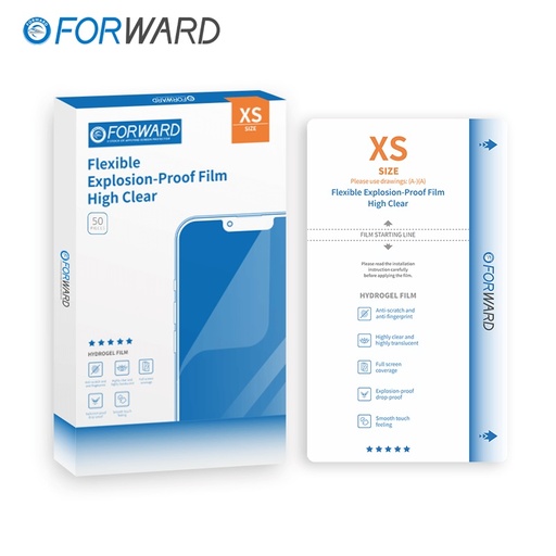 [FW-XS05] Lot de 50 films Transparents High Clear - 7'' - Taille XS