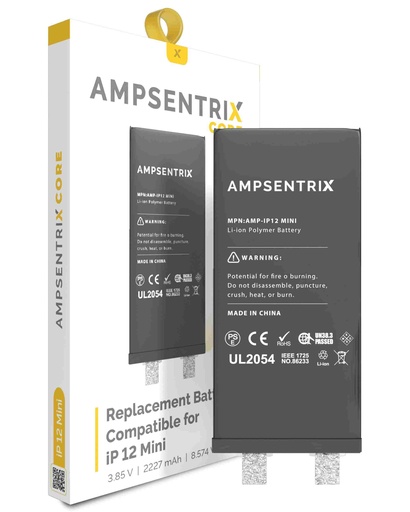 [107082073362] Batterie SANS BMS compatible iPhone 12 Mini - AmpSentrix Core