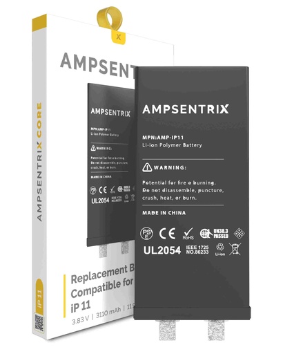 Batterie SANS BMS pour iPhone 11 - AmpSentrix Core