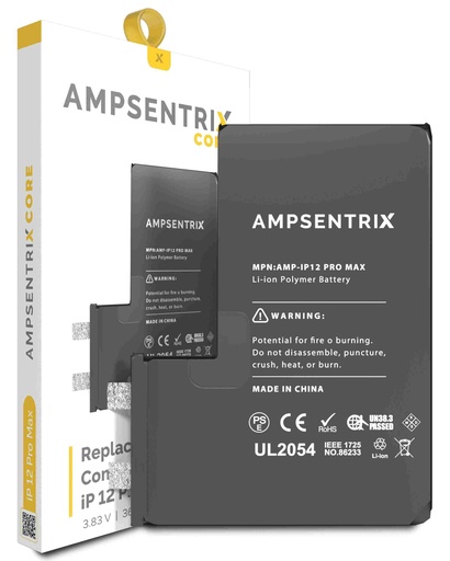 [107082073365] Batterie SANS BMS compatible iPhone 12 Pro Max - AmpSentrix Core
