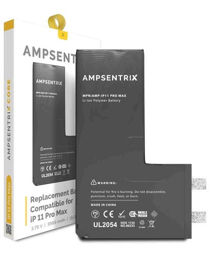 Batterie SANS BMS pour iPhone 11 Pro Max- AmpSentrix Core