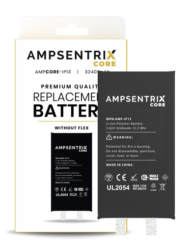[107082074631] Batterie SANS BMS pour iPhone 13 - AmpSentrix Core