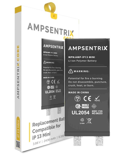 [107082074632] Batterie SANS BMS compatible iPhone 13 Mini - AmpSentrix Core