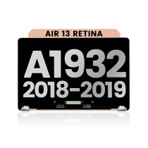 [107082069505] Bloc écran LCD compatible pour MacBook Air 13" Retina - A1932 - Fin 2018 Debut 2019 - Rose Gold