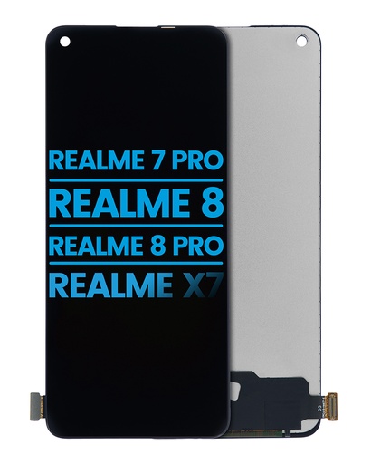 Bloc écran LCD sans chassis pour Realme 7 PRO - 8 - 8 PRO - X7 - Aftermarket Incell - Toutes couleurs