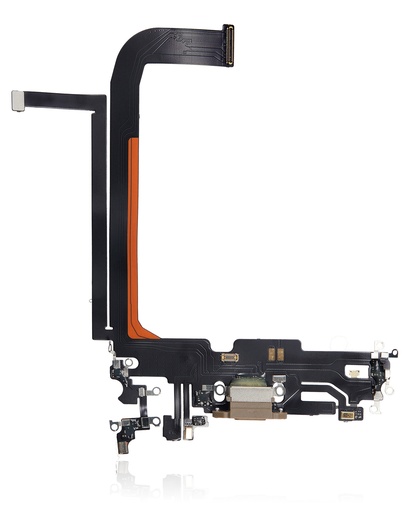 Connecteur de charge avec nappe pour iPhone 13 Pro Max - AM Plus - Gold