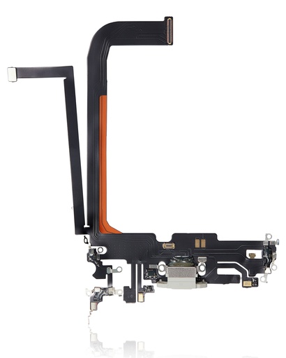 Connecteur de charge avec nappe pour iPhone 13 Pro Max - AM Plus - Argent