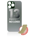 Vitre arrière compatible pour iPhone 13 Pro Max - Sans logo - Vert Alpin