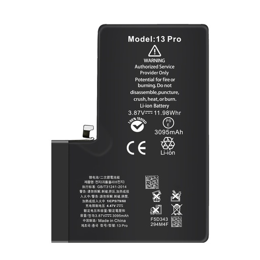 [BATT-IP13P] Batterie iPhone 13 Pro - adhésif inclus