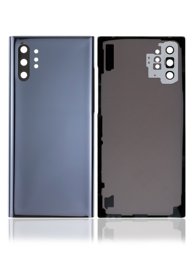 [107082066932] Vitre arriere avec lentille camera compatible pour SAMSUNG GALAXY Note 10 plus 5G - Sans logo- Aura black