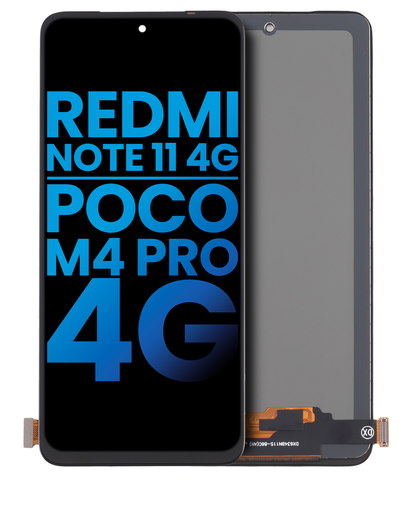 [107082126306] Bloc écran LCD avec châssis compatible Xiaomi Redmi Note 11 4G - Aftermarket Incell - Toutes couleurs