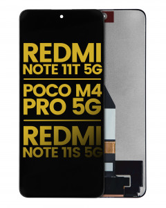 Bloc écran LCD sans châssis pour XIAOMI Redmi Note 11T 5G - Note 11S 5G - Poco M4 Pro 5G  - Reconditionné - Toutes couleurs