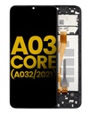 Bloc écran LCD avec chassis compatible pour Samsung Galaxy A03 Core (A032) - Reconditionné - Noir