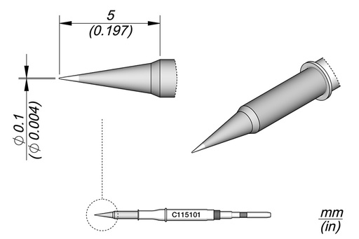 [C115101] Panne conique Ø 0,1 - JBC - C115101