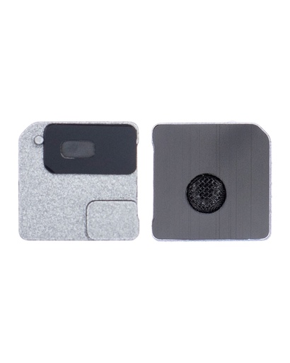 Lot de 10 Grilles pour micro de caméra arrière pour iPhone 12 Mini - Noir