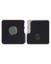 Lot de 10 Grille spour micro de caméra arrière pour iPhone 13 et 13 Mini - Blanc