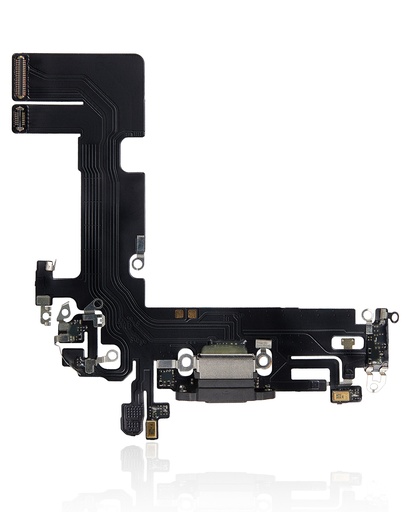 Connecteur de charge avec nappe pour iPhone 13 - Aftermarket Plus - Noir Minuit