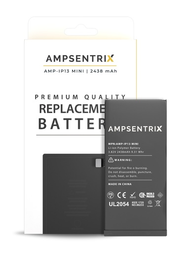 [107082080991] Batterie compatible iPhone 13 Mini - AmpSentrix
