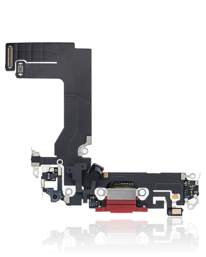 Connecteur de charge avec nappe pour iPhone 13 mini - Premium - Rouge