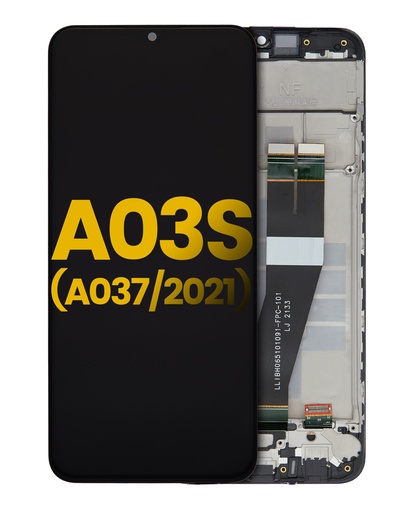 Bloc écran LCD avec châssis pour SAMSUNG A03Ss 2020 - A037M - Simple SIM - Reconditionné - Toutes couleurs