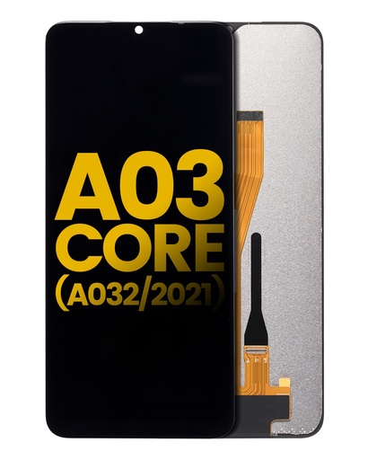Bloc écran LCD sans châssis pour SAMSUNG A03 Core - A032 - Reconditionné - Noir