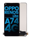 Bloc écran LCD sans châssis pour Oppo Reno 4 SE - 5 Lite - 5 Z - 6 Lite - 6 Z - A74 4G - A94 4G - F19 - F19 Pro - F19S - Realme X7 - 8 - 8Pro - Aftermarket Incell- Toutes couleurs