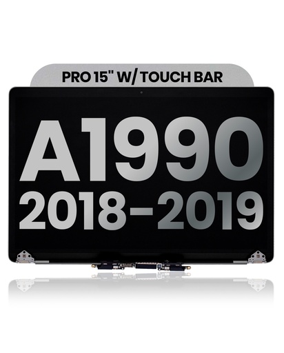 [6776.5358] Bloc écran LCD pour MacBook Pro Retina 15" A1990 - 2018 et 2019 - Gris Sidéral
