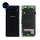 Vitre arrière avec lentille caméra pour SAMSUNG S10 - Version US - G973F - SERVICE PACK - Noir Prisme