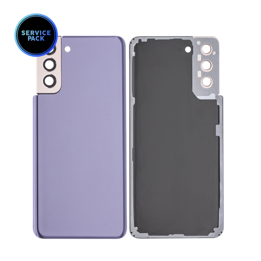 [107082085978] Vitre arrière avec lentille caméra pour SAMSUNG S21 Plus - G996 - Version US - SERVICE PACK - Violet