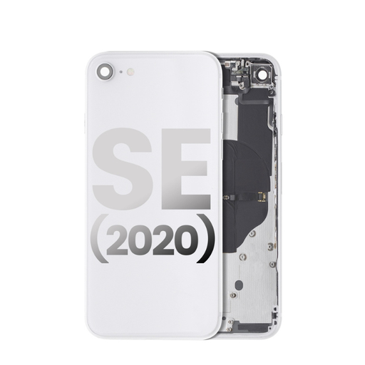 Châssis avec nappes pour iPhone SE 2020 - Grade A - avec logo - Blanc - original occasion