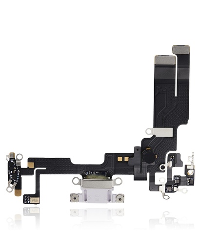 [107082129129] Connecteur de charge compatible iPhone 14 - Premium - Mauve