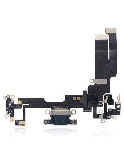 Connecteur de charge avec nappe pour iPhone 14 - Premium - Noir Minuit